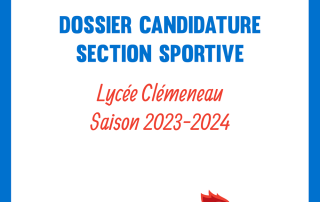 Dossier de candidature section sportive